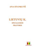 Lietuvių kalbos specialiosios pratybos