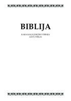 Biblija. Karaliaus Jokūbo versija lietuviškai